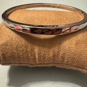 Kendra Scott Silver toned hammered bracelet